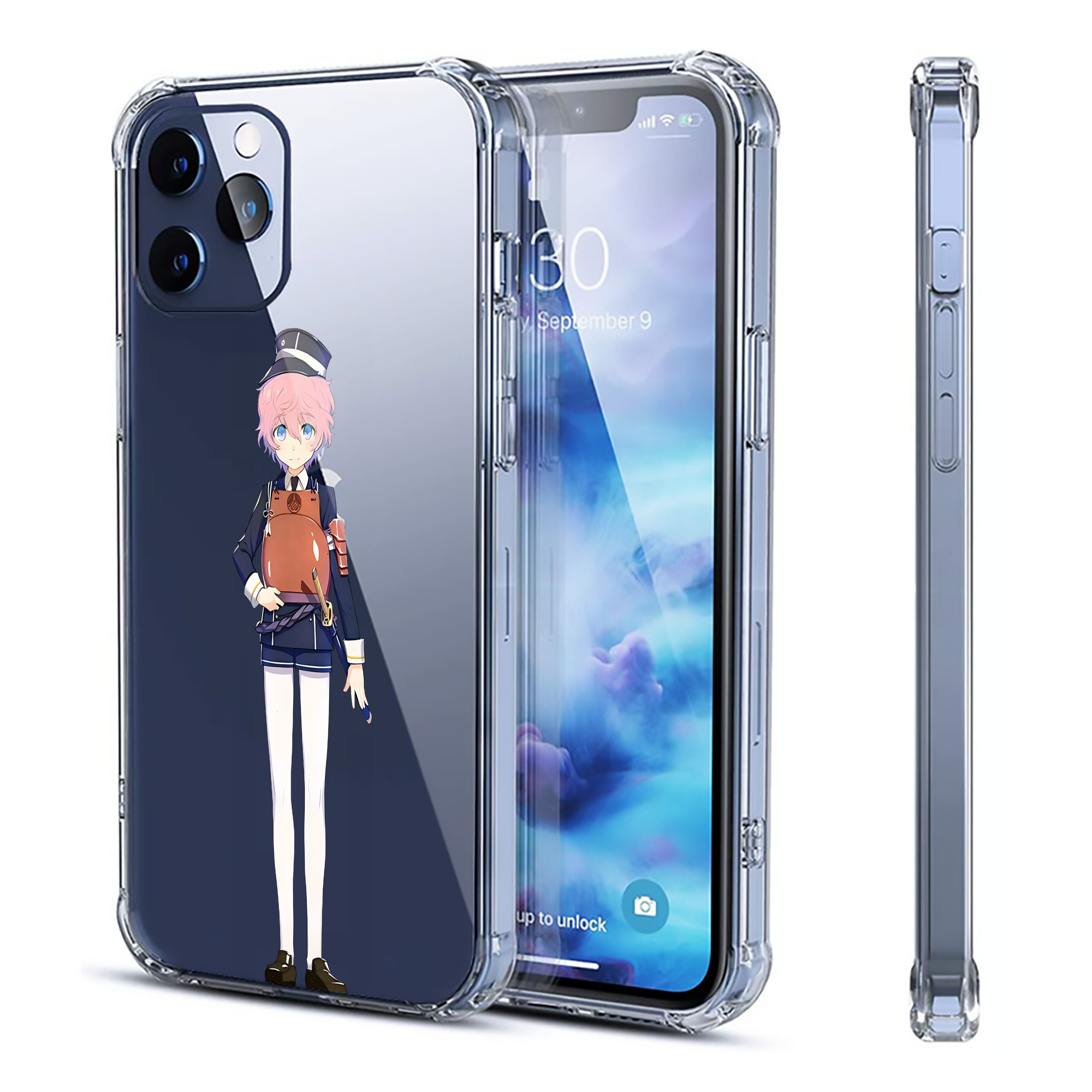 （画像用） 刀剣乱舞 Touken Ranbu 【iPhone 12シリーズ対応】透明スマホケース（クリアソフトケース）
